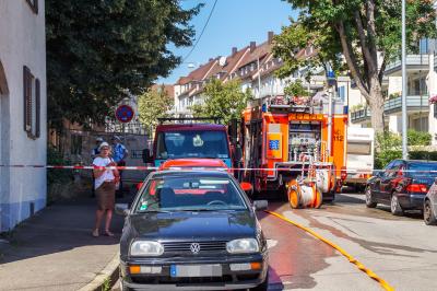 Stuttgart: Kuechenbrand in Stuttgart Ost